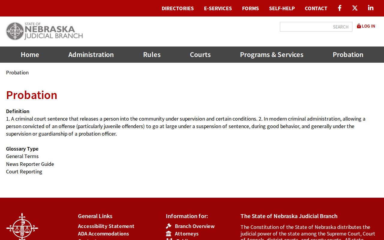 Dundy County criminal record probation information