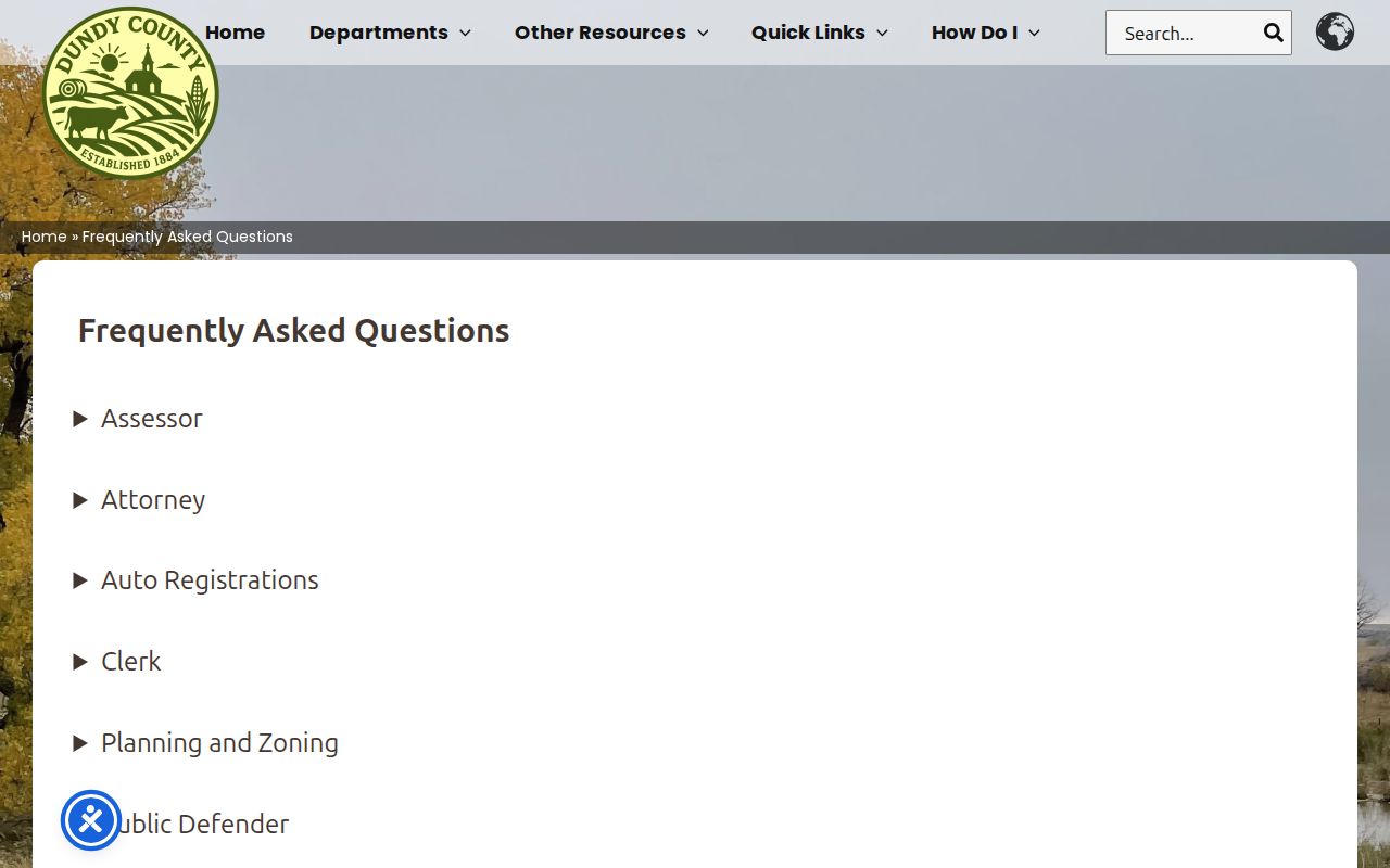 Dundy County criminal record request FAQ